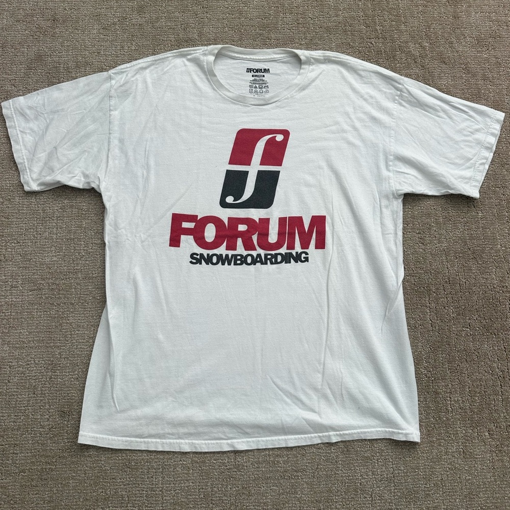 Forum Snowboards Vintage White Tee for Men